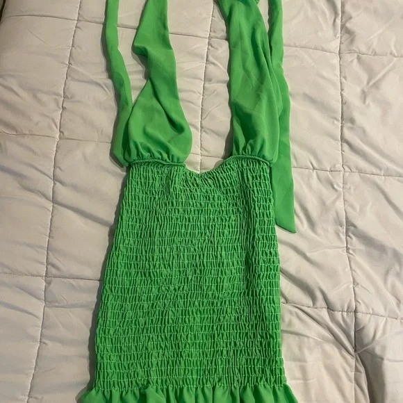 Neon Green Fashion Nova Dress - Picture 5 of 5